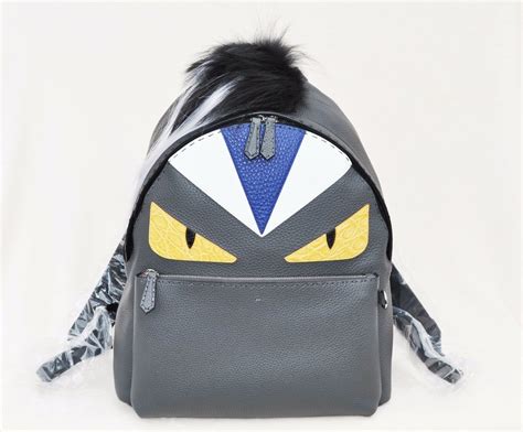 fendi monster fur backpack|fendi monster backpack men.